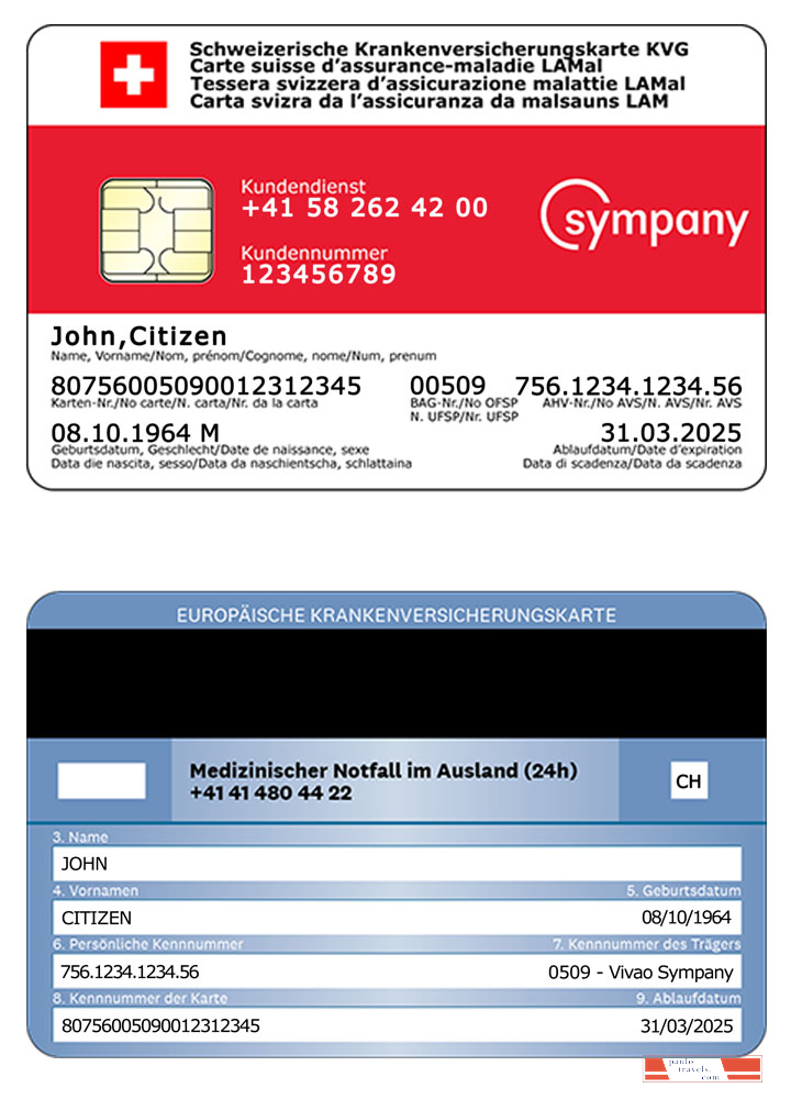 Switzerland health insurance card